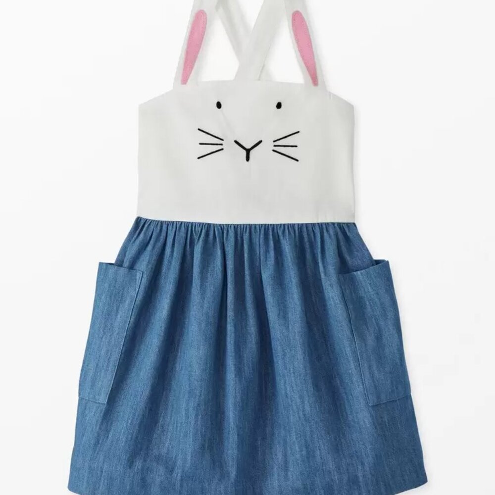 NWOT Hanna Andersson Bunny Embroidered Muslin Jumper